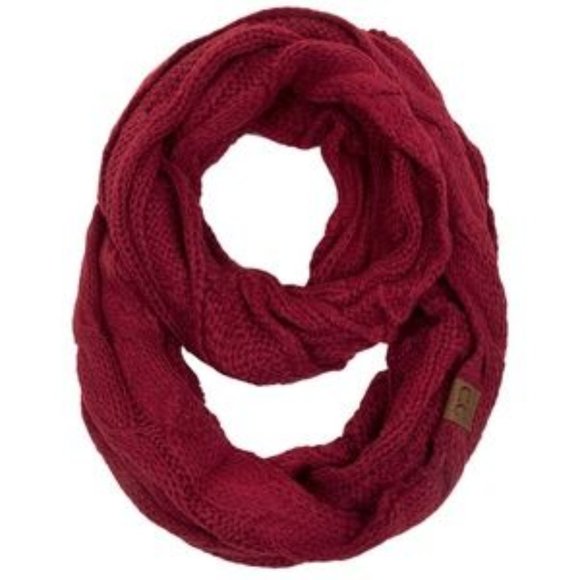 C.C 3pc Knit Warm Pom Beanie Gloves Scarves Set main image 6